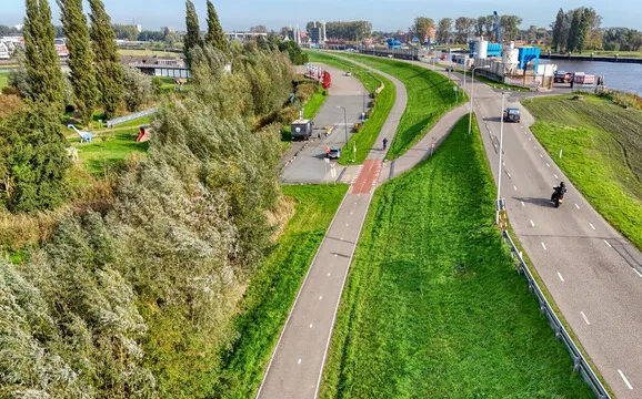 Dijkversterking, Groenedijk,Schielandse,Hoge Zeedijk