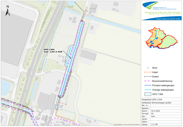 Figuur 5 Peilgebied Vaart Kruisweg (GPG-1364)