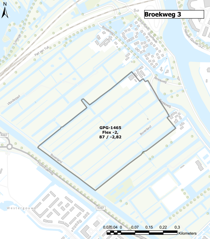 Figuur 7 Peilgebied Broekweg 3