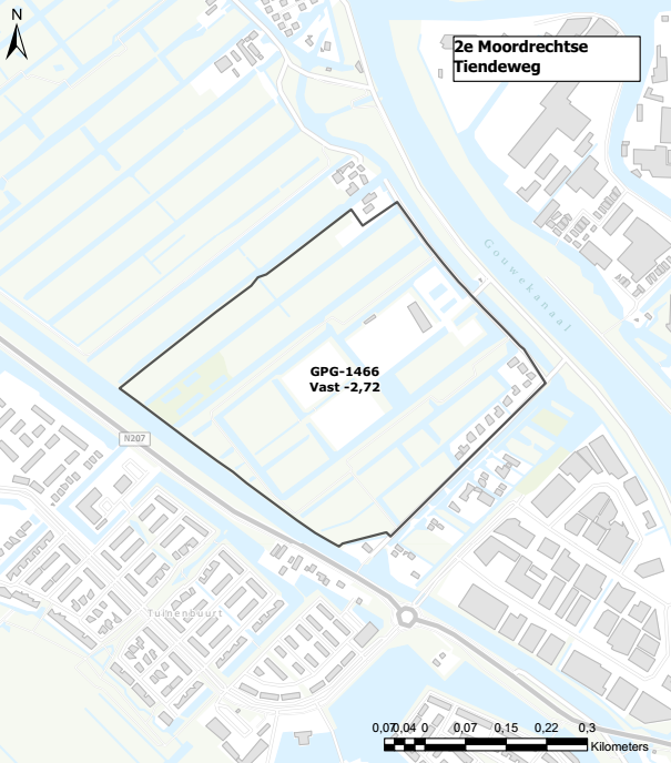 Figuur 8 Peilgebied 2e Moordrechtse Tiendeweg