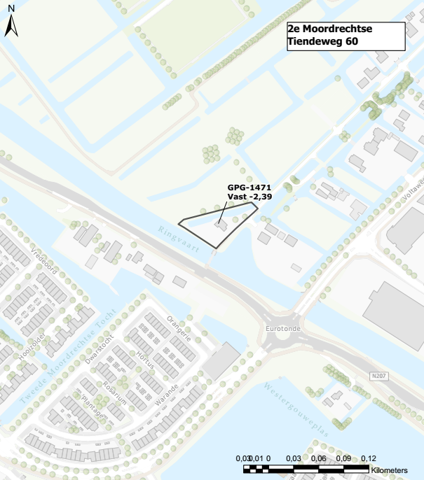 Figuur 9 Peilgebied 2e Moordrechtse Tiendeweg 60