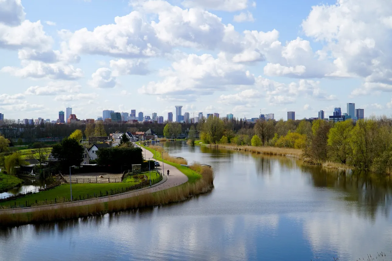 Uitzicht over de Rotte
