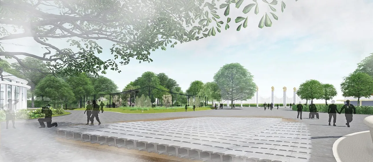 Sfeerimpressie voorplein