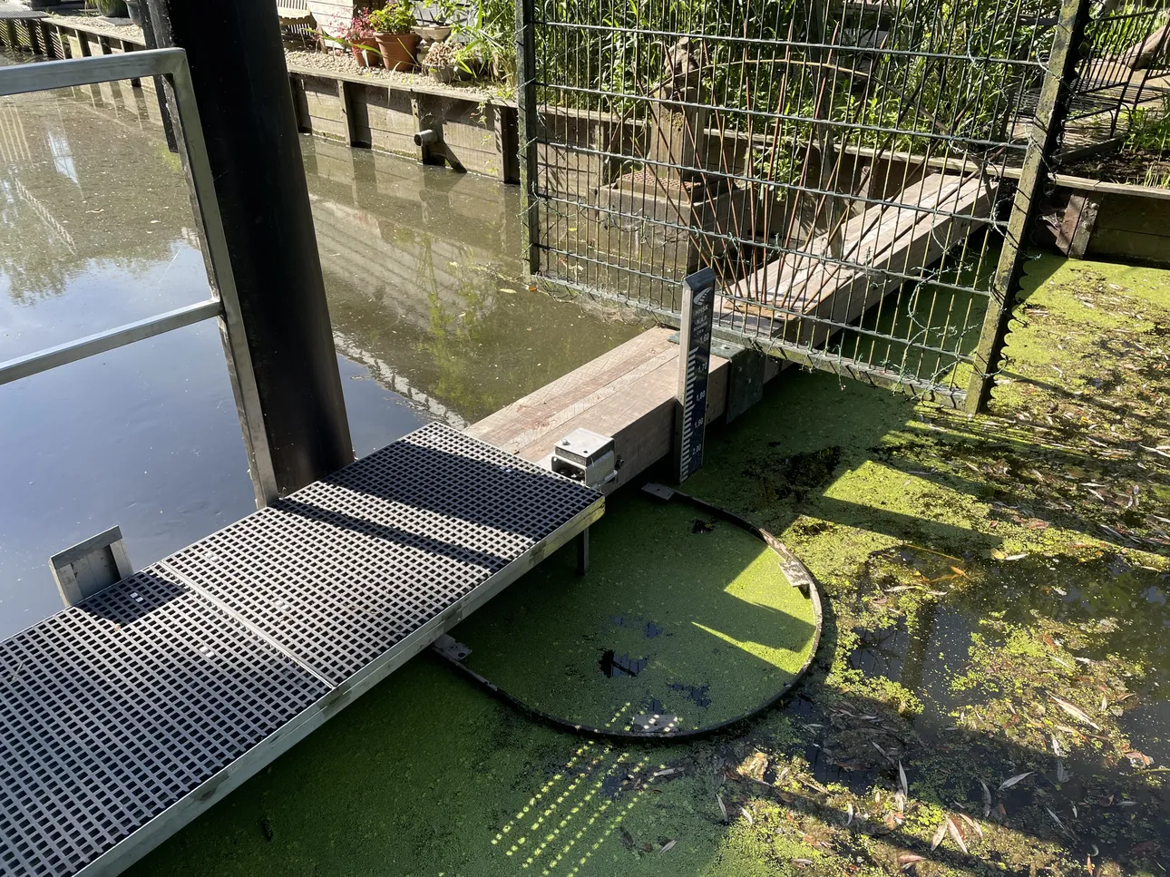 Stuw bij het Boterdorpse Verlaat in Rotterdam