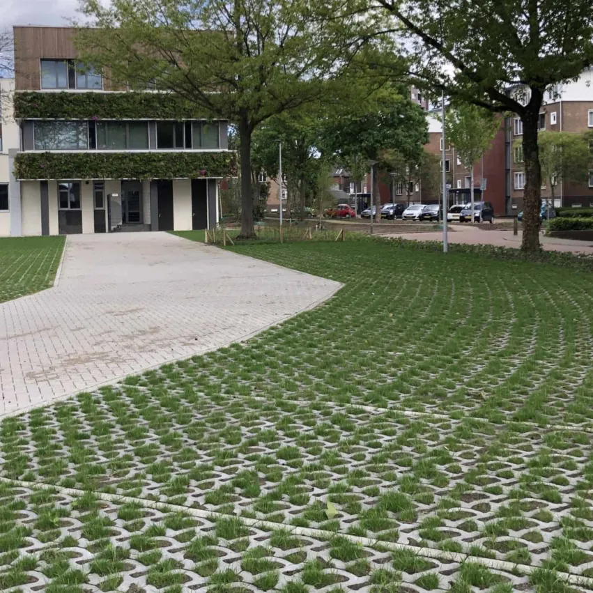 Vergroende parkeerplaats