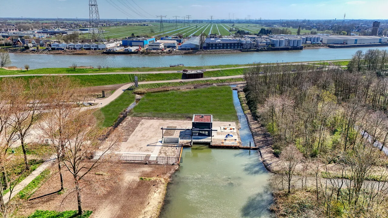 Gemaal Hitland vanuit de lucht