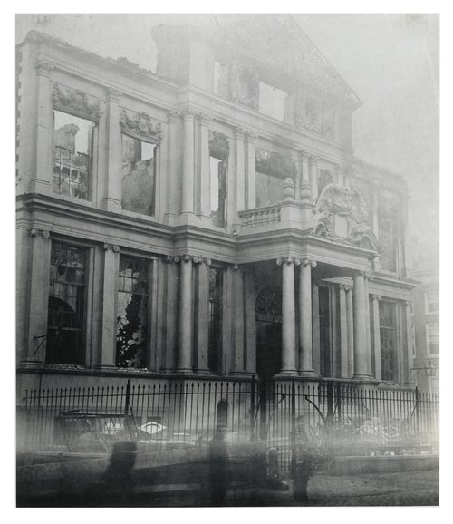 Schielandshuis na brand in 1864